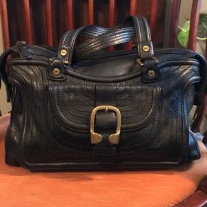 VINTAGE Michael Kors black leather handbag